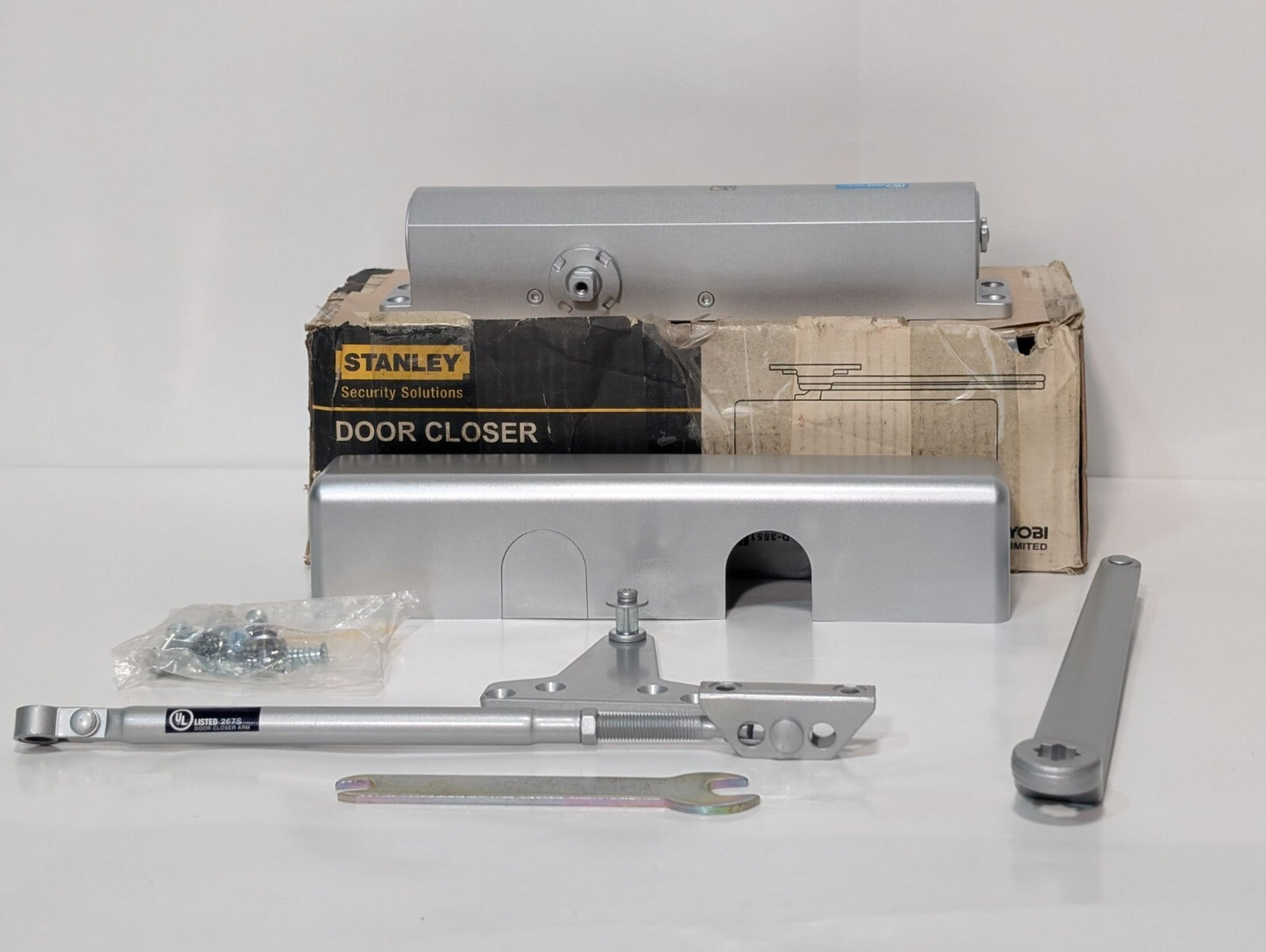 Stanley D-3551 Commercial Hardware Door Closer with Aluminum Finish DA Model