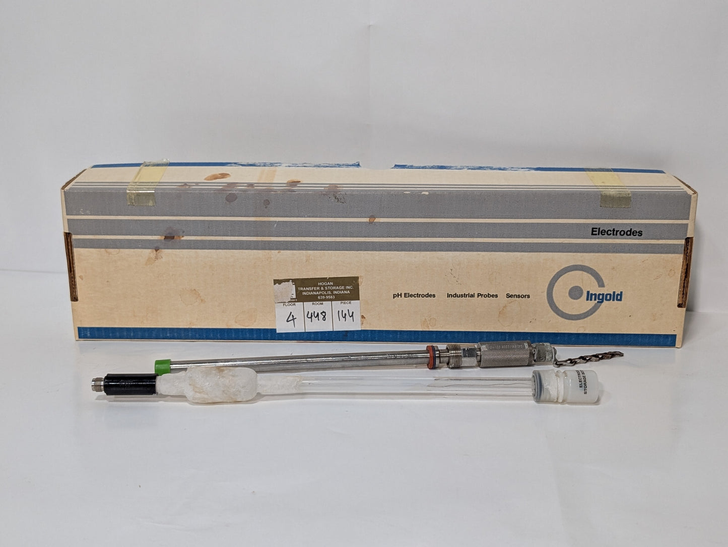2 Pc: Ingold 34-100-3002/53752 Dissolved Oxygen Probe & Electrode Storage Bottle