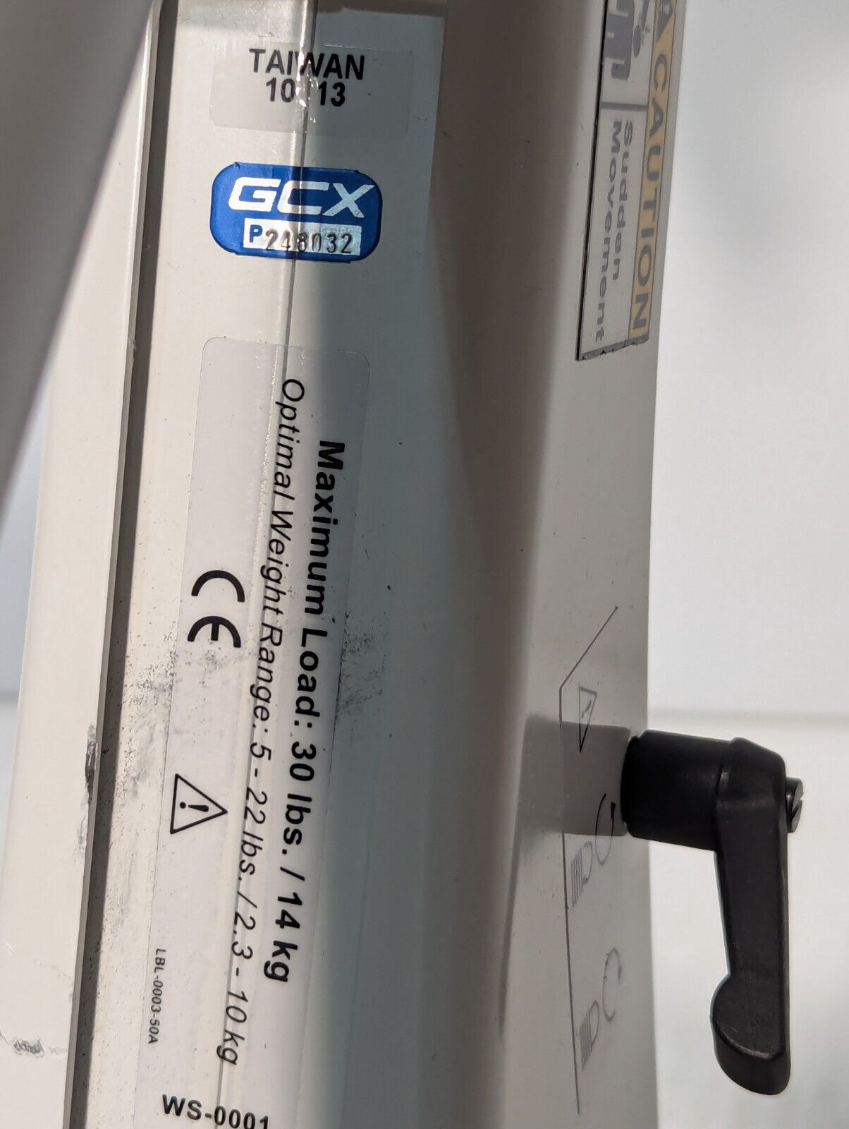 Surgical Arm | GCX LBL-0003-50A Monitor Mount w/GE 2030340-002 PDM Bedside Dock