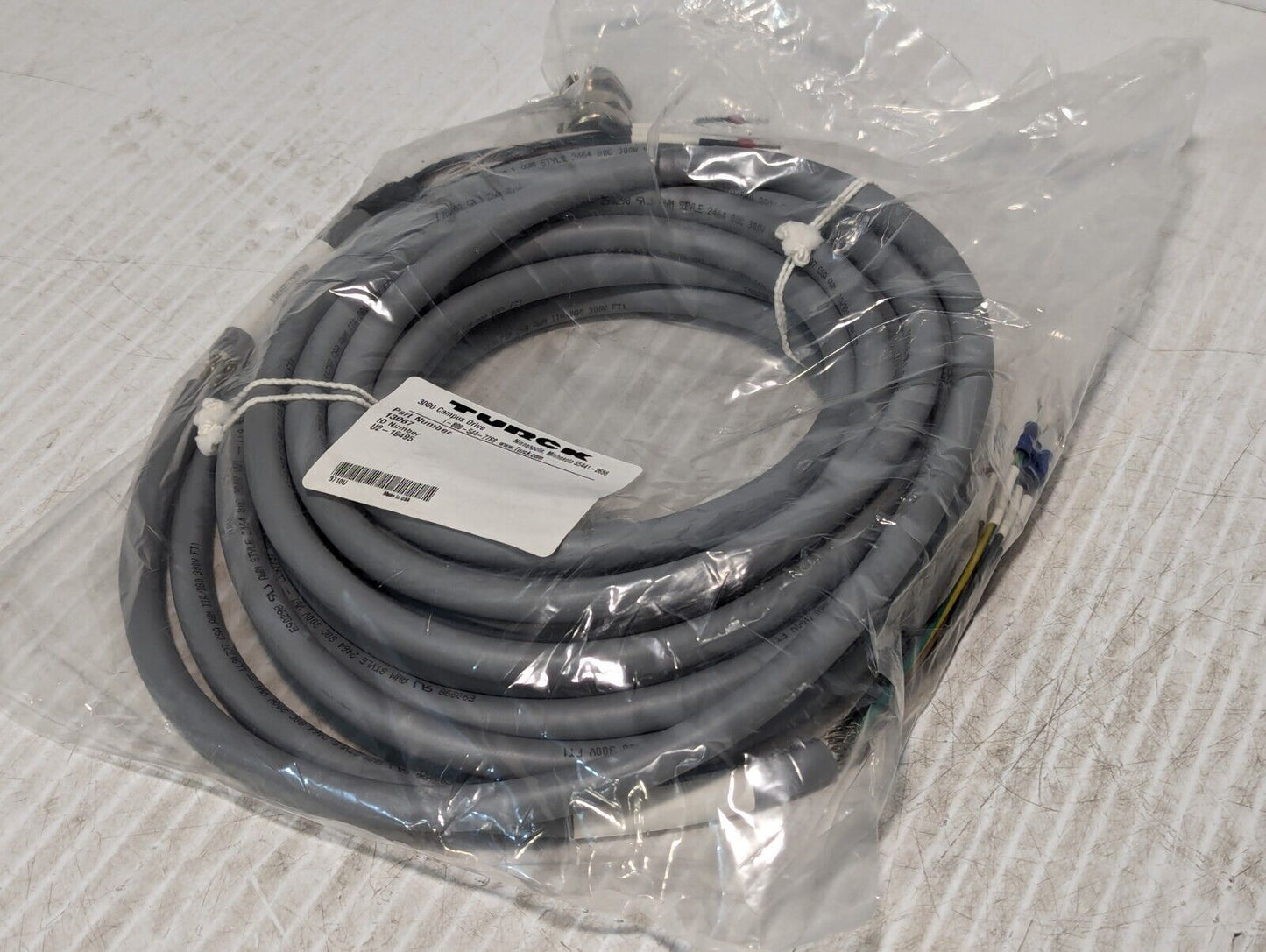 Turck 13067 Cable Assembly, ID# U2-16495, Resolver W4059, Induct MP U560