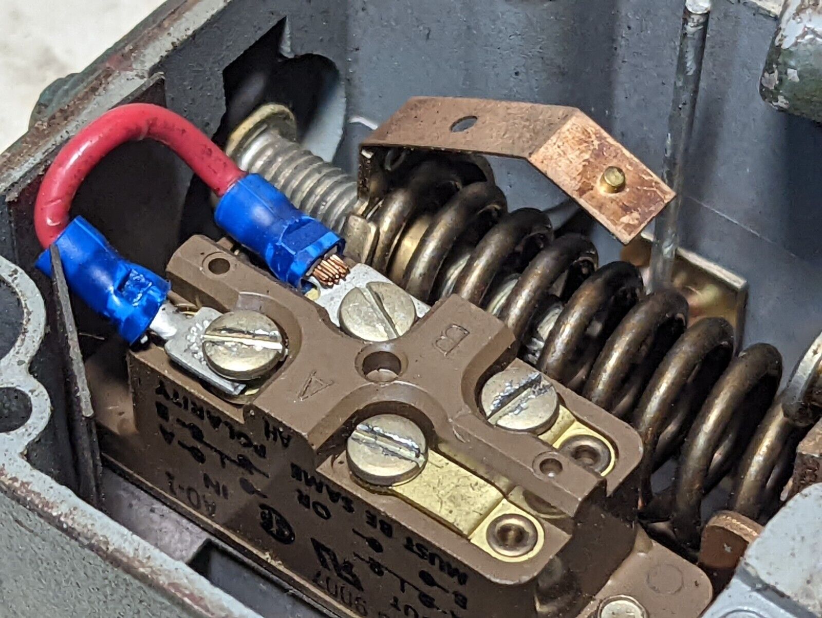 Square D 9012-ACW1 pressure switch, range 1-110psi, differential 7-30psi