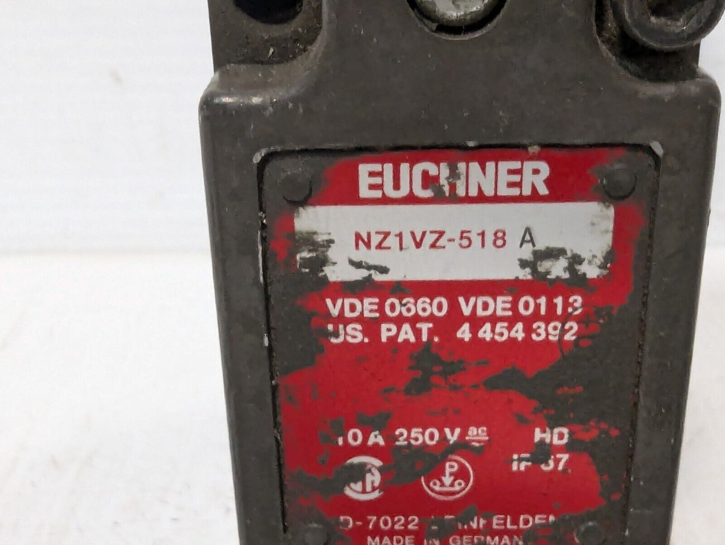 Euchner NZ1VZ-518 A Safety Switch Interlock 10AMP 250VAC, poor - Free Shipping