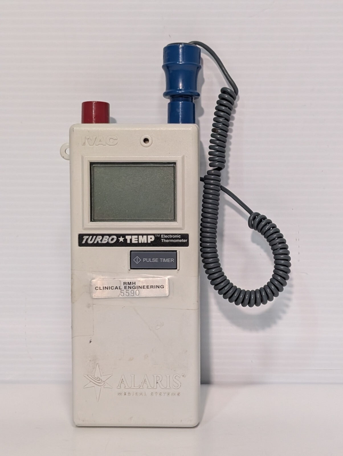 Alaris 2180CX01EE IVAC TurboTemp Electronic Fast Thermometer, Blue Probe Sensor