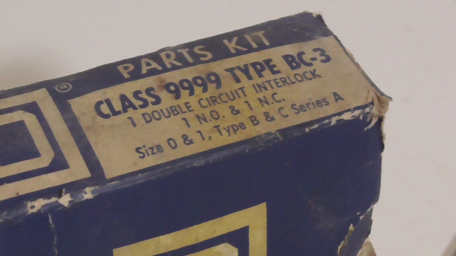 Square D Parts Kit Double Circuit Interlock Class 9999 Type BC-3 9999 BC-3