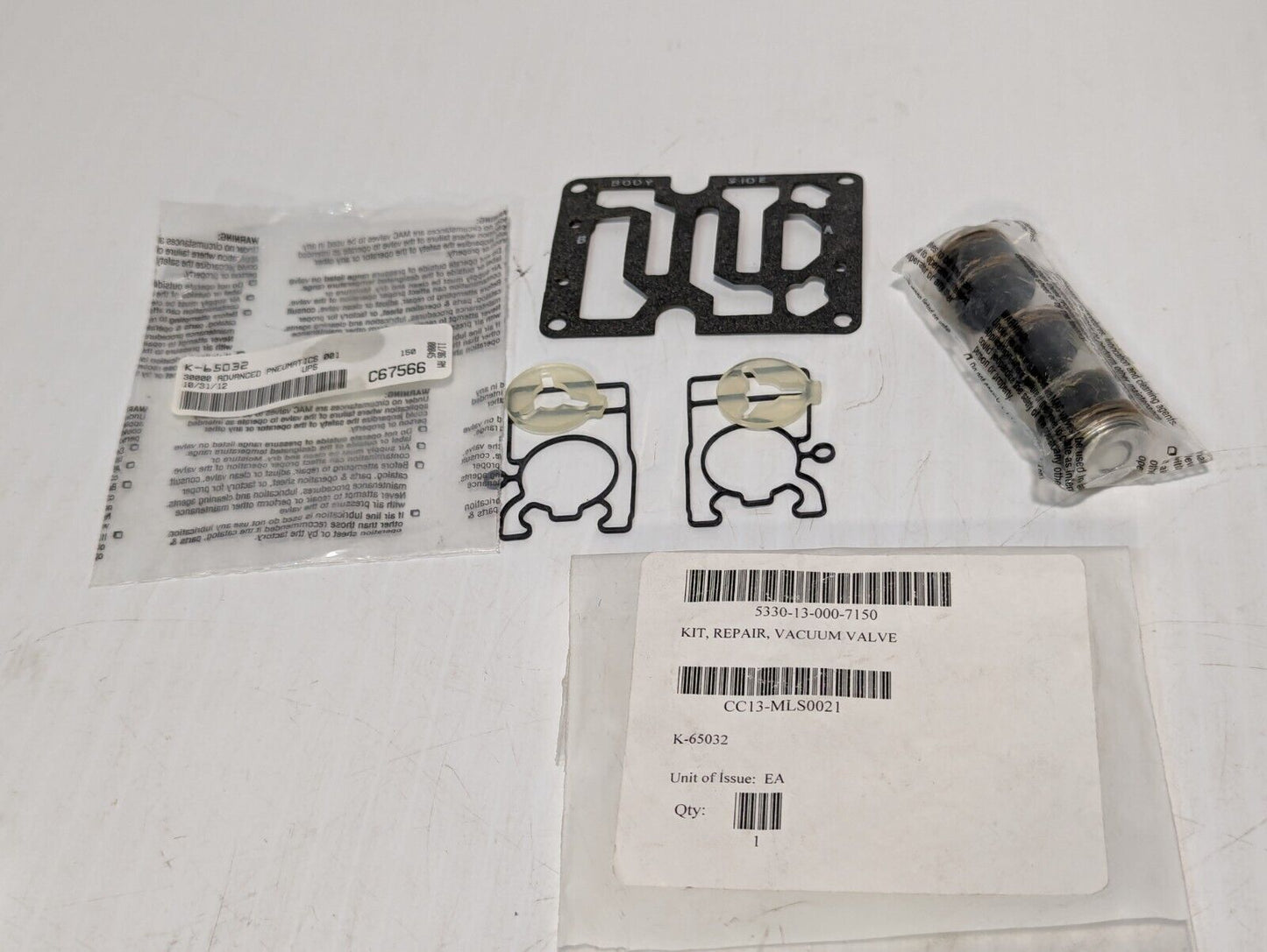 Advanced Pneumatics K-65032 Vacuum Valve Repair - Free Shipping