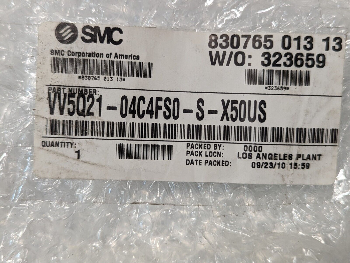 SMC VV5Q21-04C4FS0-S-X50US Valve Manifold Plug In - Free Shipping