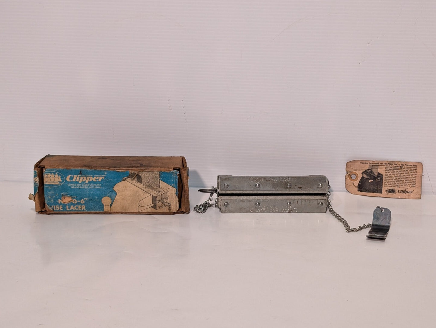 Vintage Clipper Belt Lacer No. 0-6" Vise Lacer