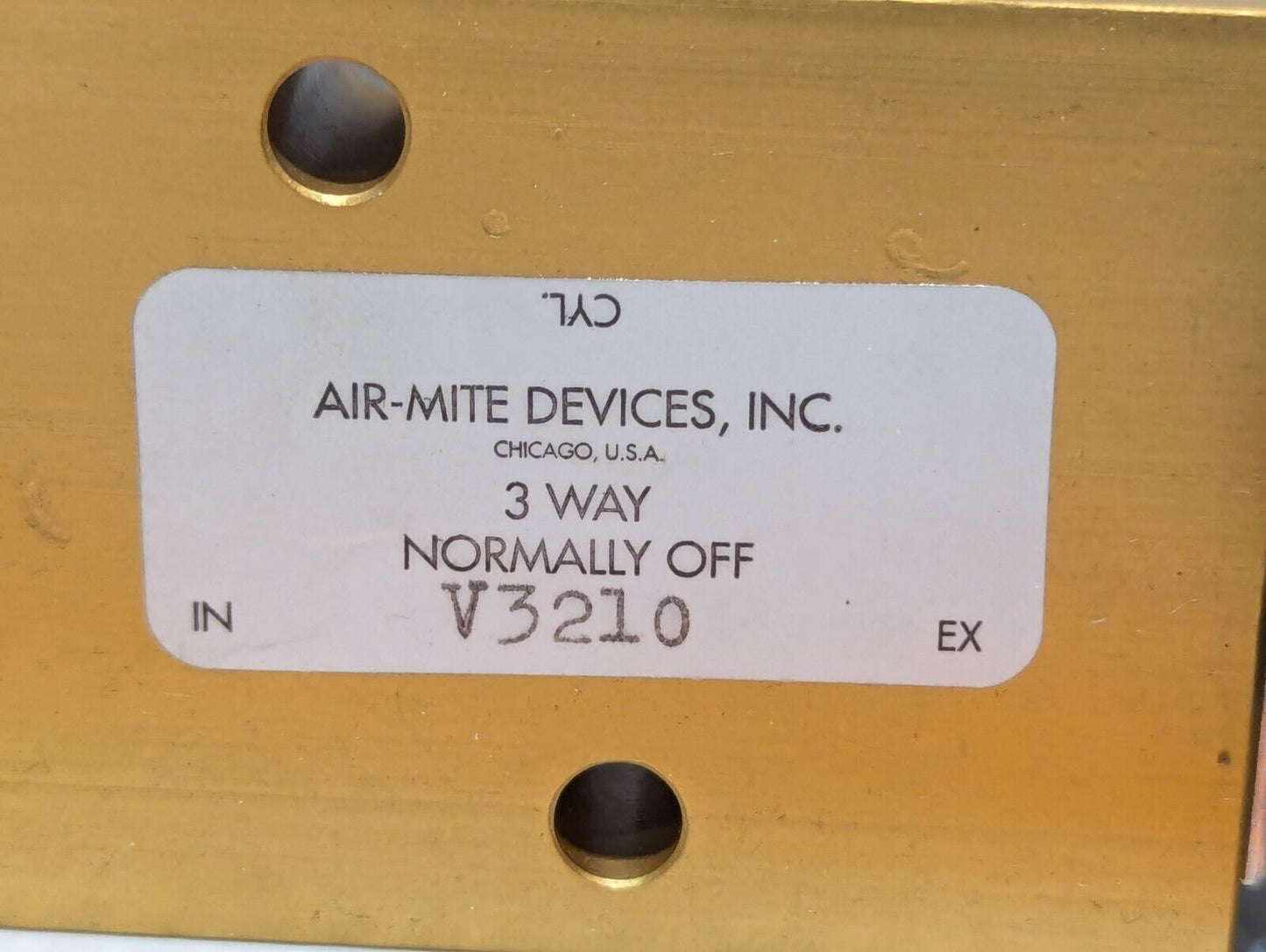 Air-Mite Devices 226G, V3210 3-way Rotoram valve, normally off - Free Shipping