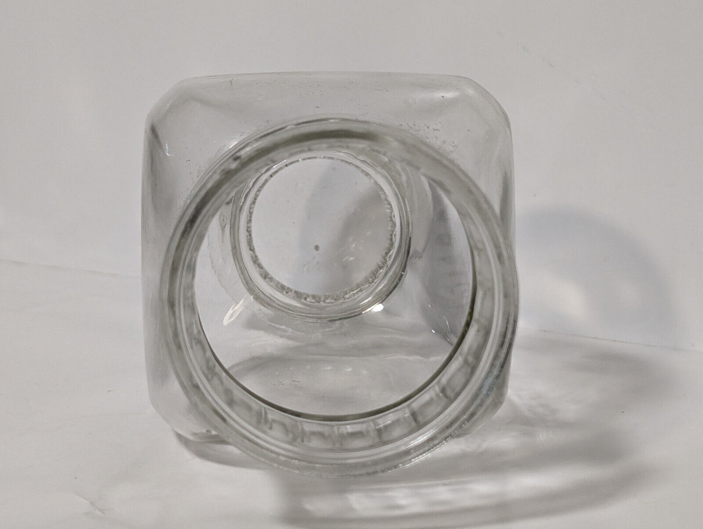 Vintage Clear Glass Apothecary Jar, Vase, No lid, 8" Height, 4" Diameter