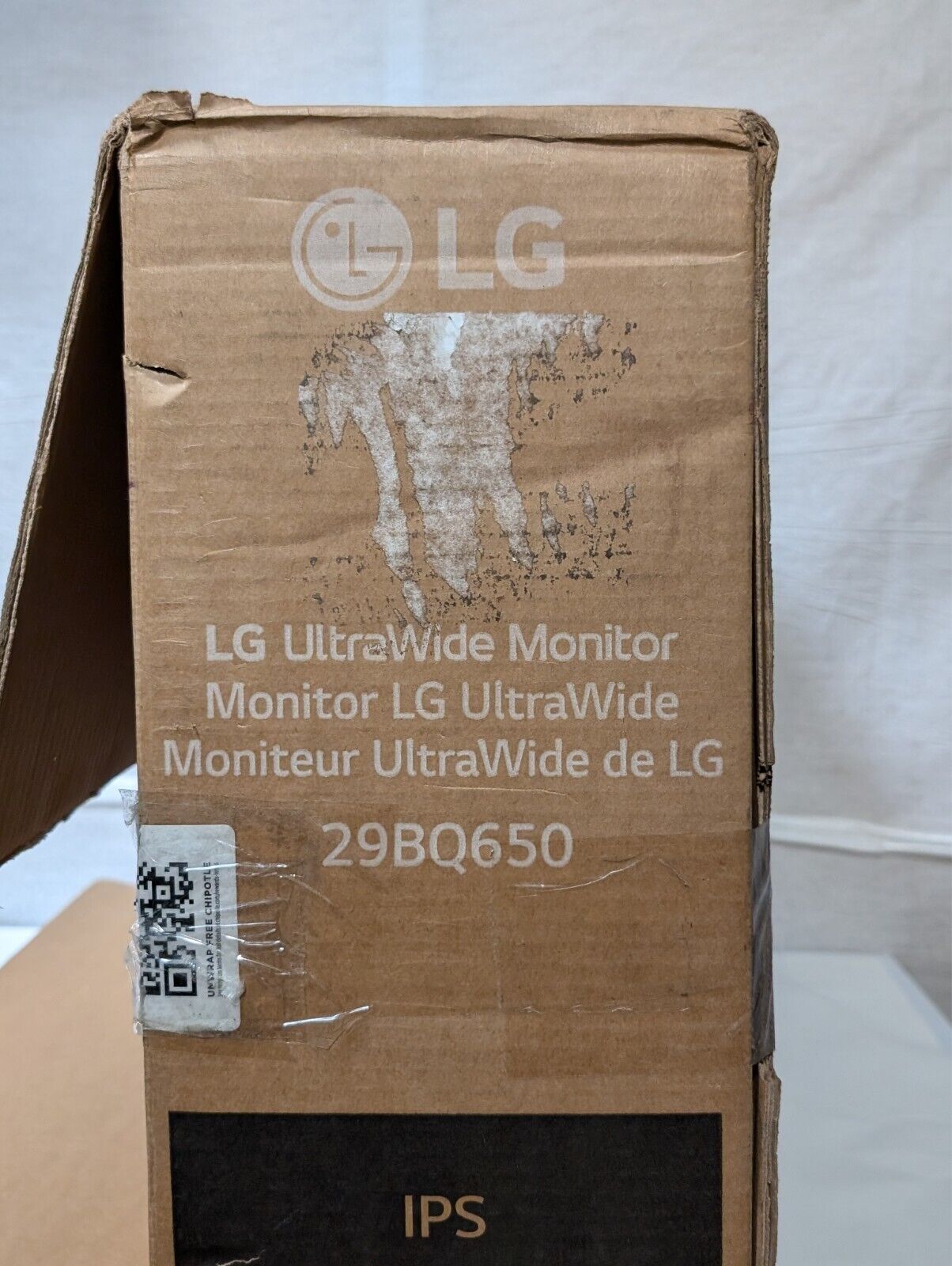 (Scratched) LG 29" UltraWide Full HD LED-LCD Monitor 29BQ650-W W/ Accessories