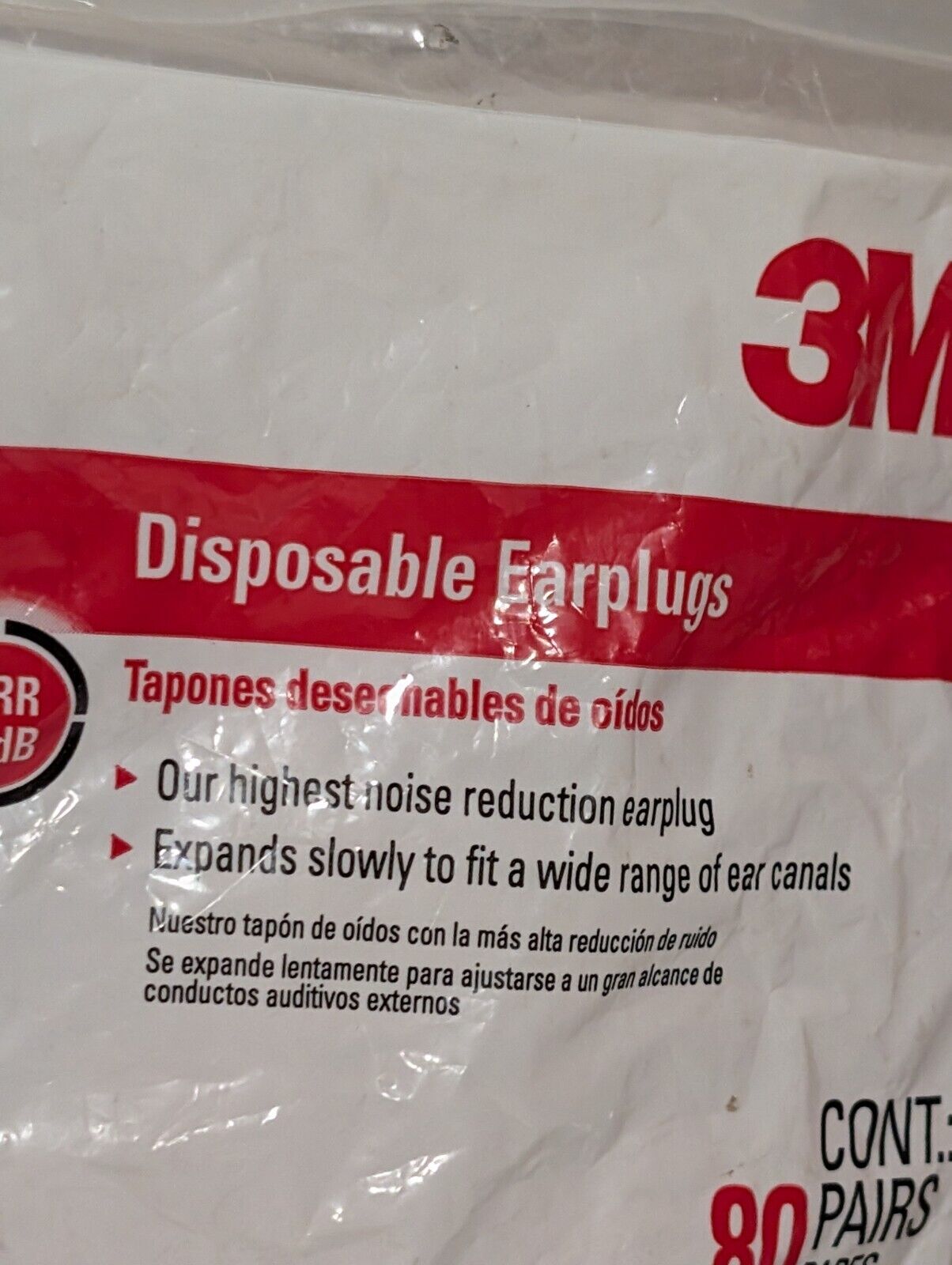 Lot of 19 Packs of 3M + Hearos Brand Disposable Earplugs