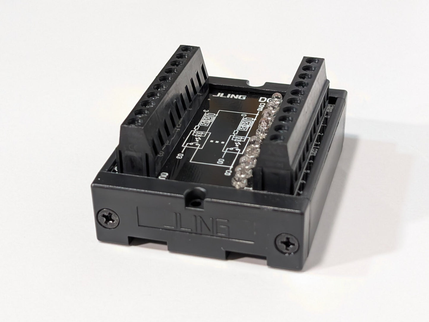 2) JLING DG04 8-Channel NPN to PNP Signal Converter 10-28VDC 10KHz Max Frequency