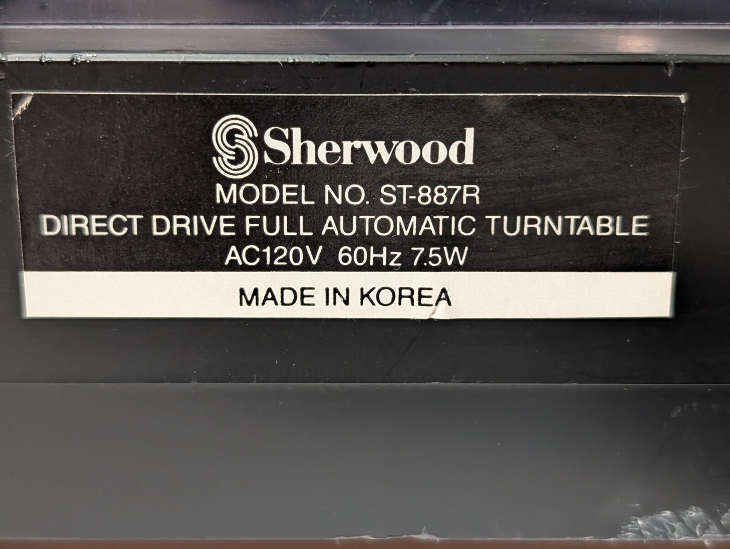 Vintage Sherwood ST-887R Direct Drive Turntable, Full Automatic