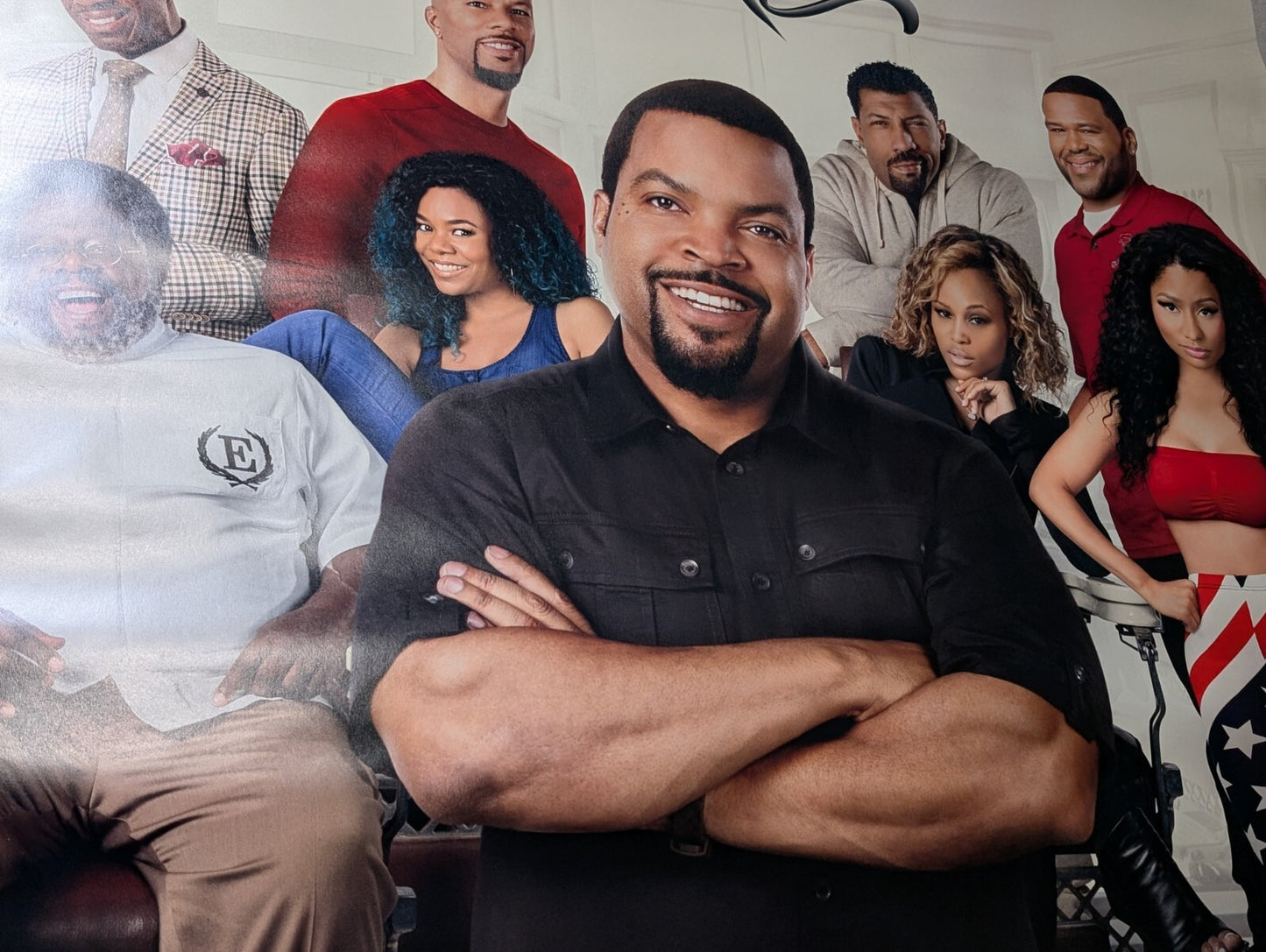 Warner Bros Barbershop: The Next Cut Movie Theatre Poster Ice Cube Cedric Minaj