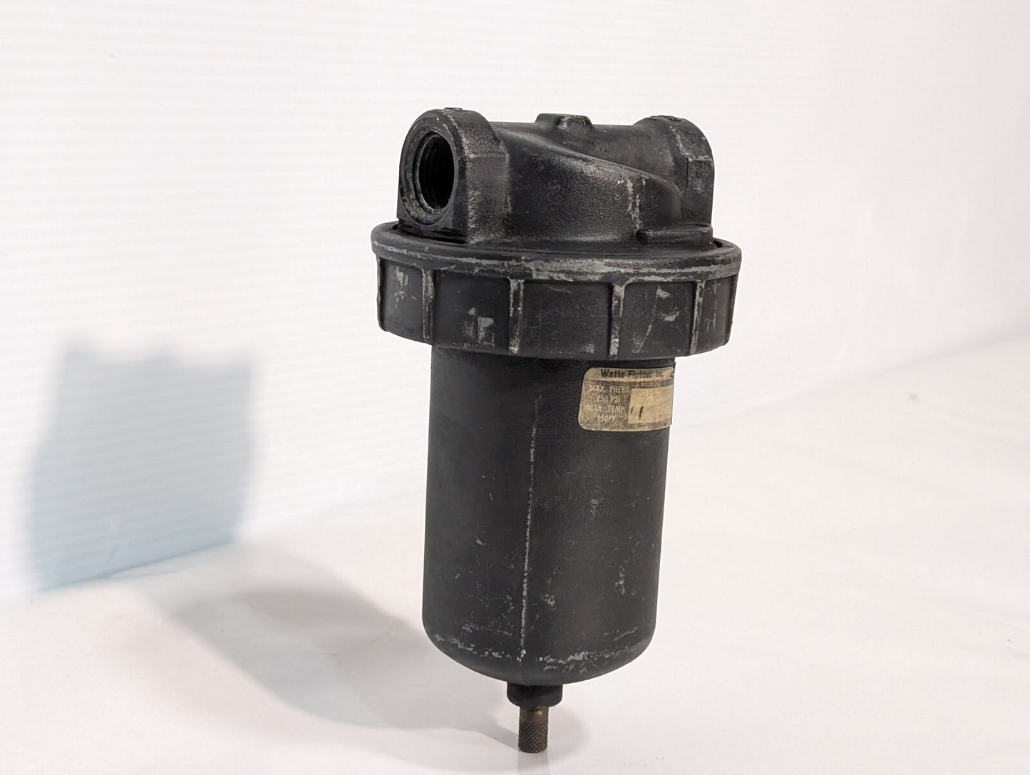 Watts Fluidair Air Filter Regulator, Max Pressure 250psi, Max Temp 150°F, Black