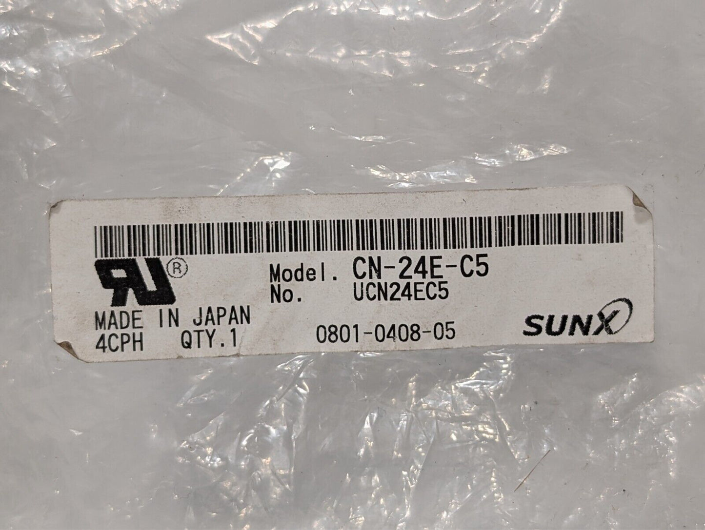 SunX CN-24E-C5 cable, 5m, UCN24EC5, 0801-0408-05 in original bag with label
