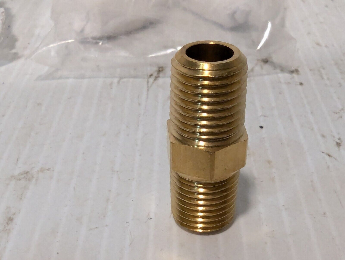 09200213 Brass Male Connector 1/4 inch NPT - Lot of 3 - Free Shipping
