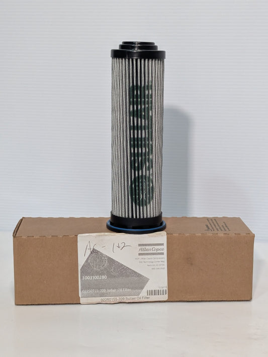 Sullair 02250155-709 Oil Filter Hydraulic Replacement Element, Made in USA