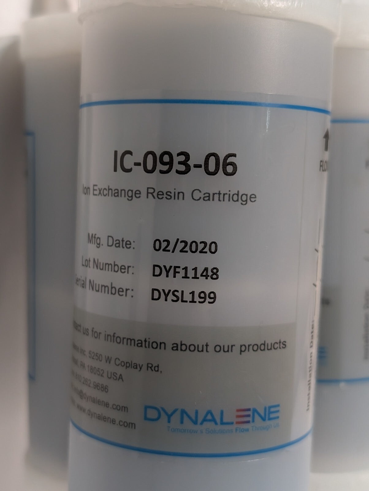 Water Purifier Assembly: 3 Dynalene IC-093-06 w/ Polyconn PCM20-250-03B Manifold