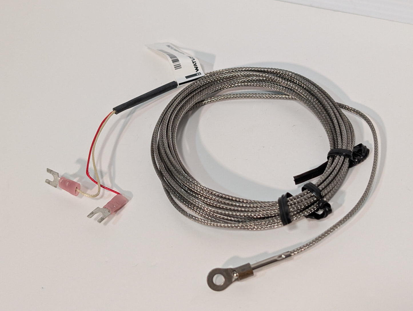 Watlow 70XJSUB130B Ring Terminal Tube Wire Thermocouple, Clamco 206-30, 3330-058