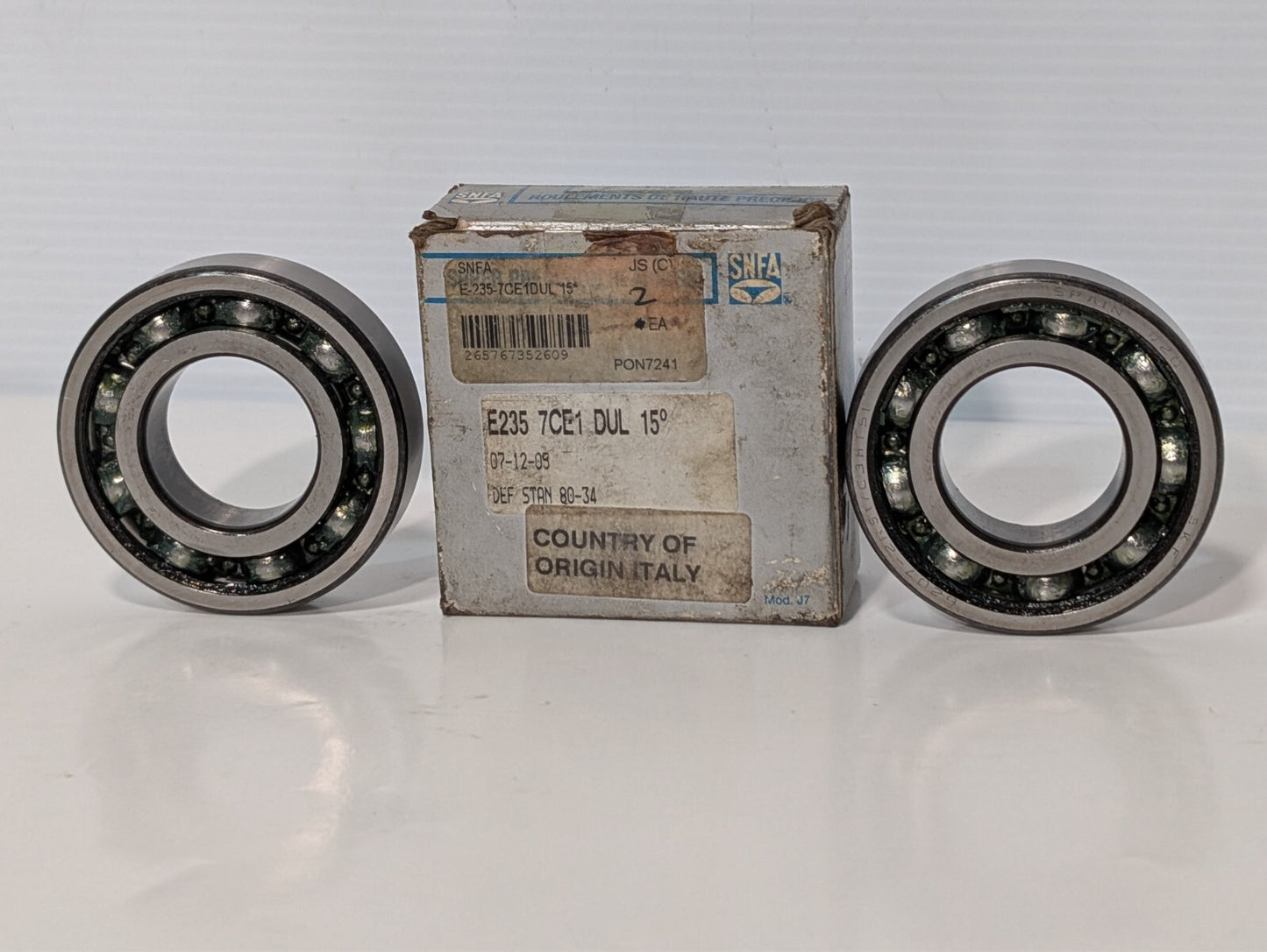 SNFA E235-7CE1DUL 15 Deg Super Precision Angular Contact Bearing E235 7CE1 DUL