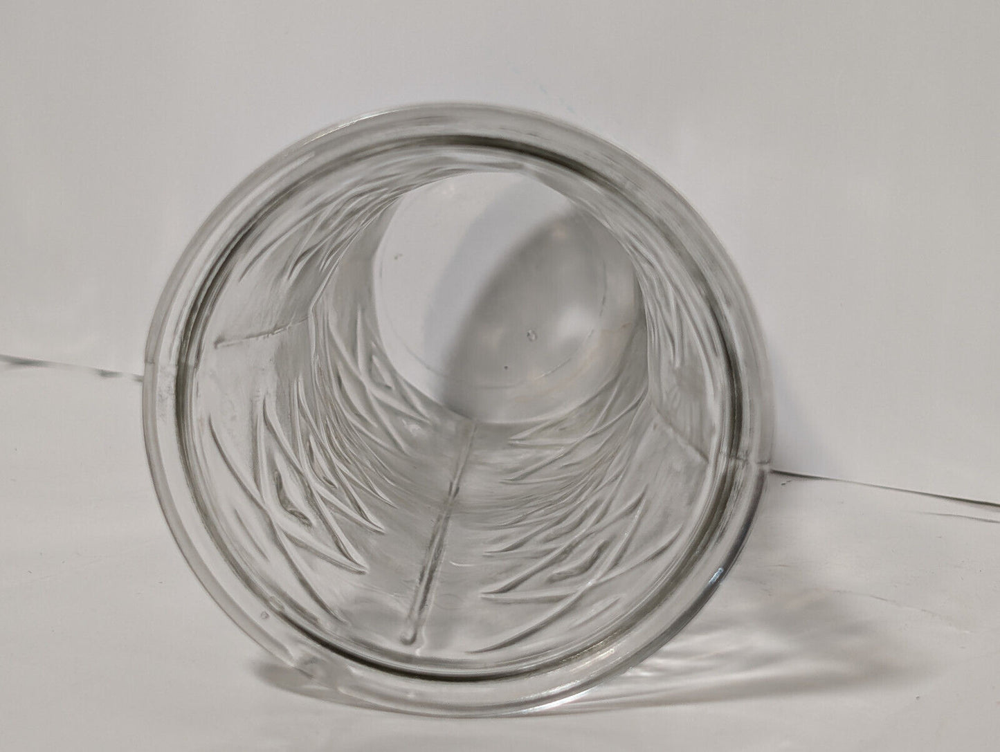 Vintage Imitation Brody Bud Vase Clear Glass, Diamond, Eye, 8.5" x 4"