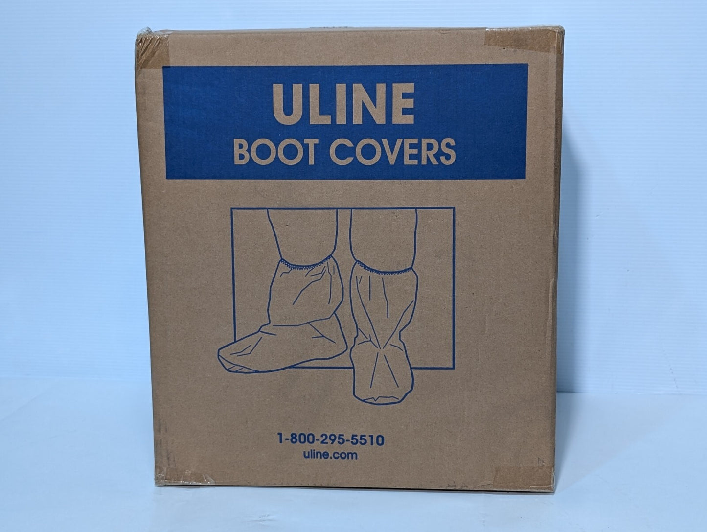 1 Box (Qty 150) Uline S-24020 Skid Resistant Boot Covers, Fit Size 6-11 Boots