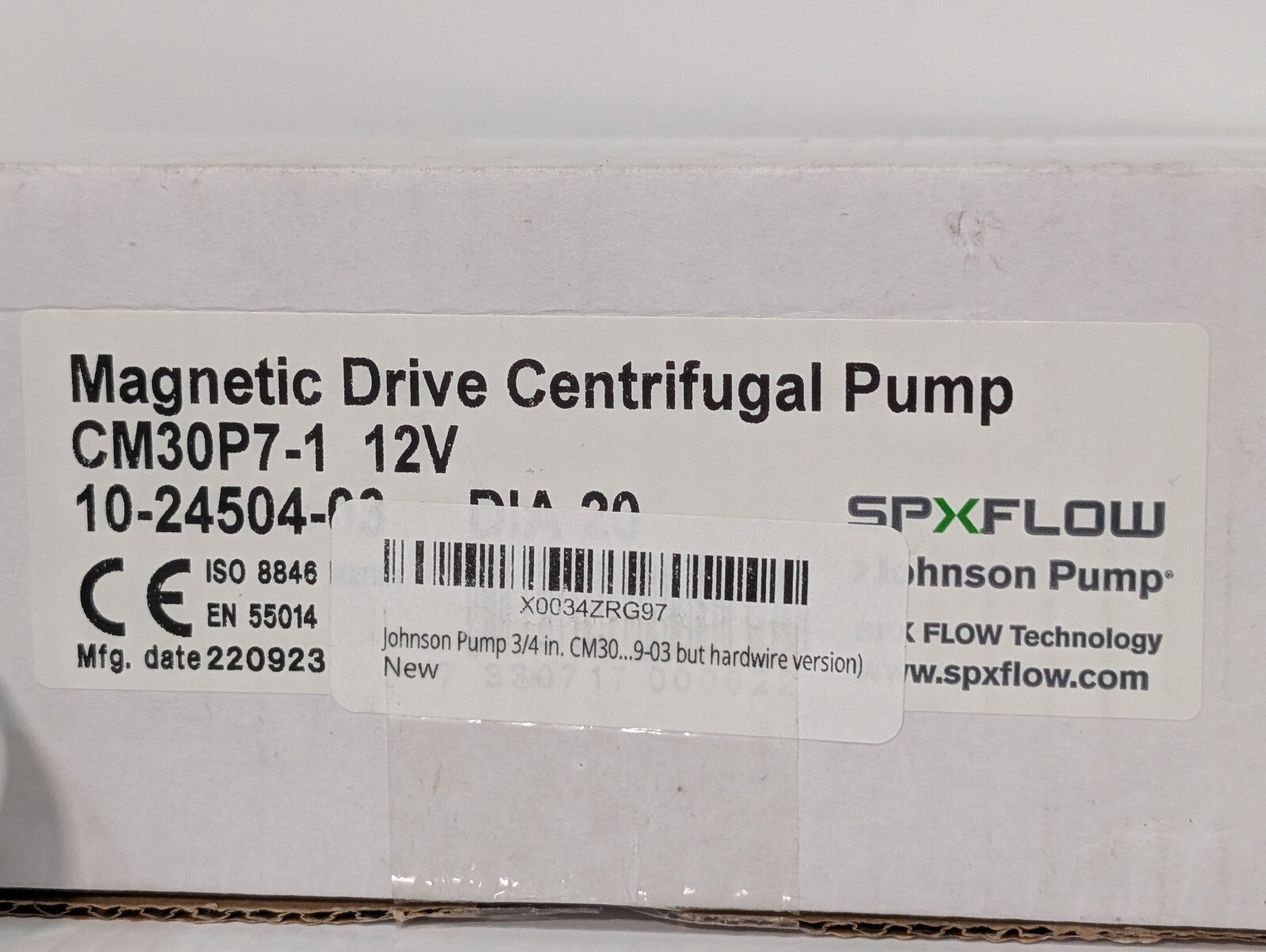 SPX Flow CM30P7-1 Johnson Pump Heavy-Duty Magnetic-Drive Centrifugal Circulating
