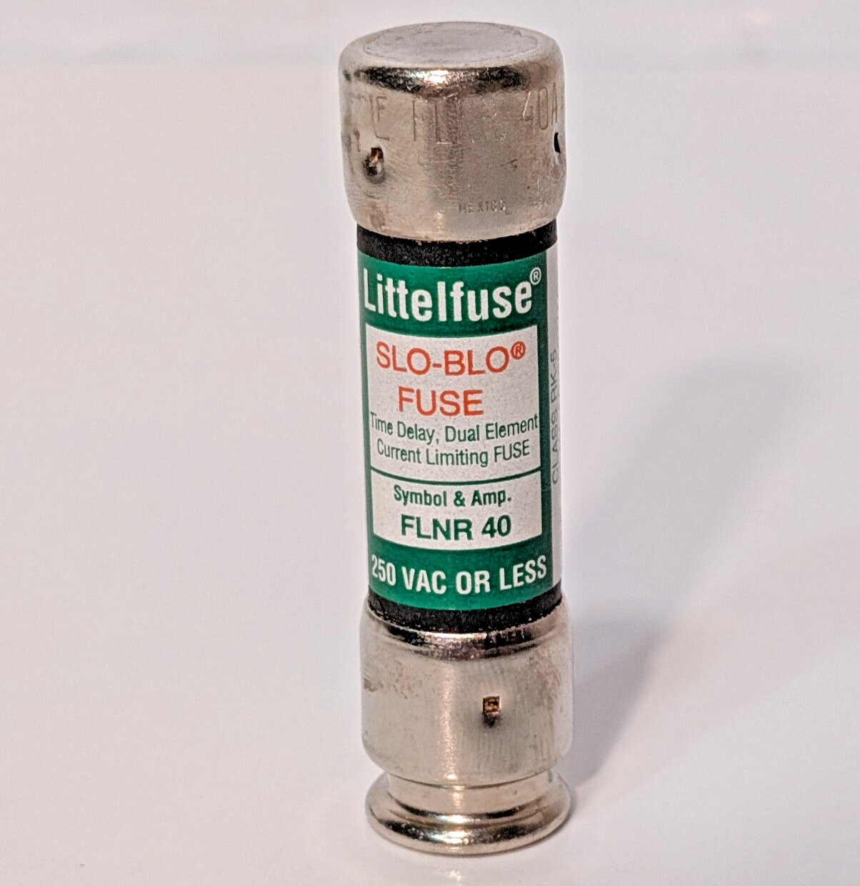 10 Count Box: Littelfuse FLNR 40, Slo-Blo Fuses, 250VAC, Class RK-5