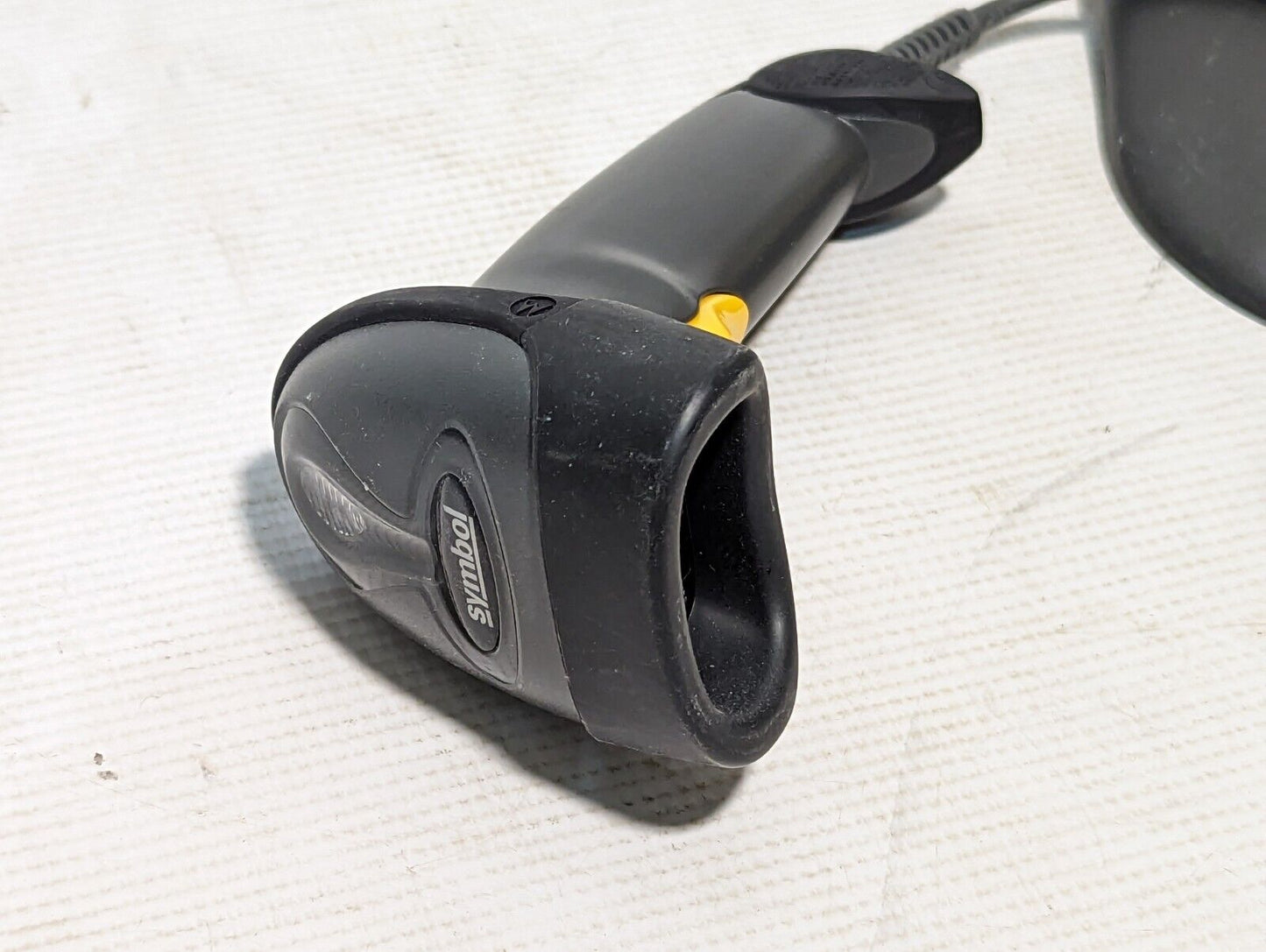 Symbol LS2208-SR20007R-UR handheld USB barcode scanner with stand