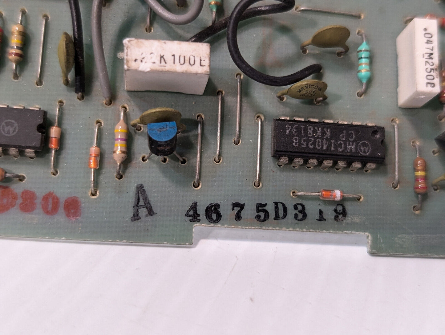Ademco P3762 Control Panel Board, 47M250P, Colber, 4675D319, MC14025B, CPKK8134