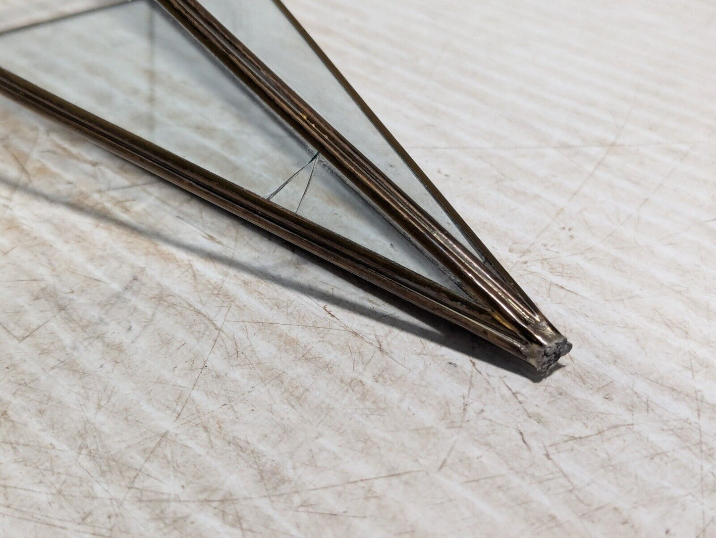 Unique Vintage, Glass and Brass Terrarium, Indoor Planter, Home Decor -Free Ship