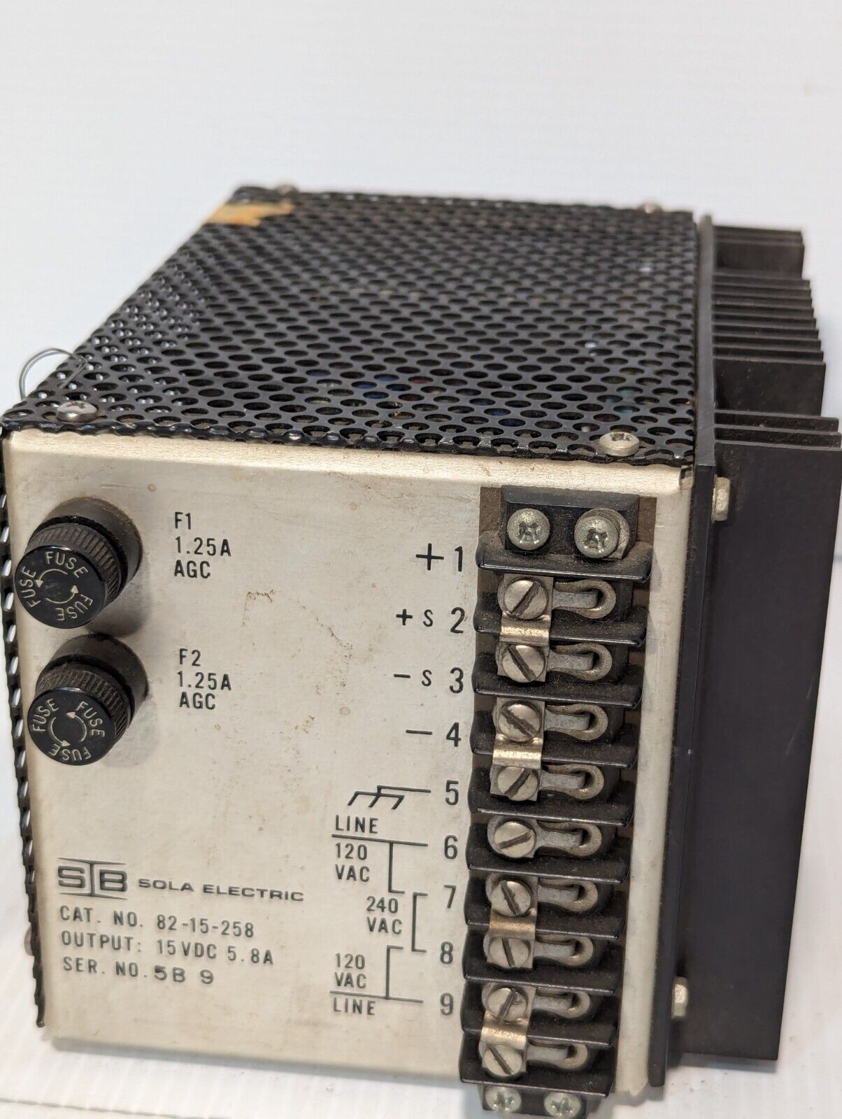 Sola Electric 82-15-258 AC/DC Power Supply - Free Shipping