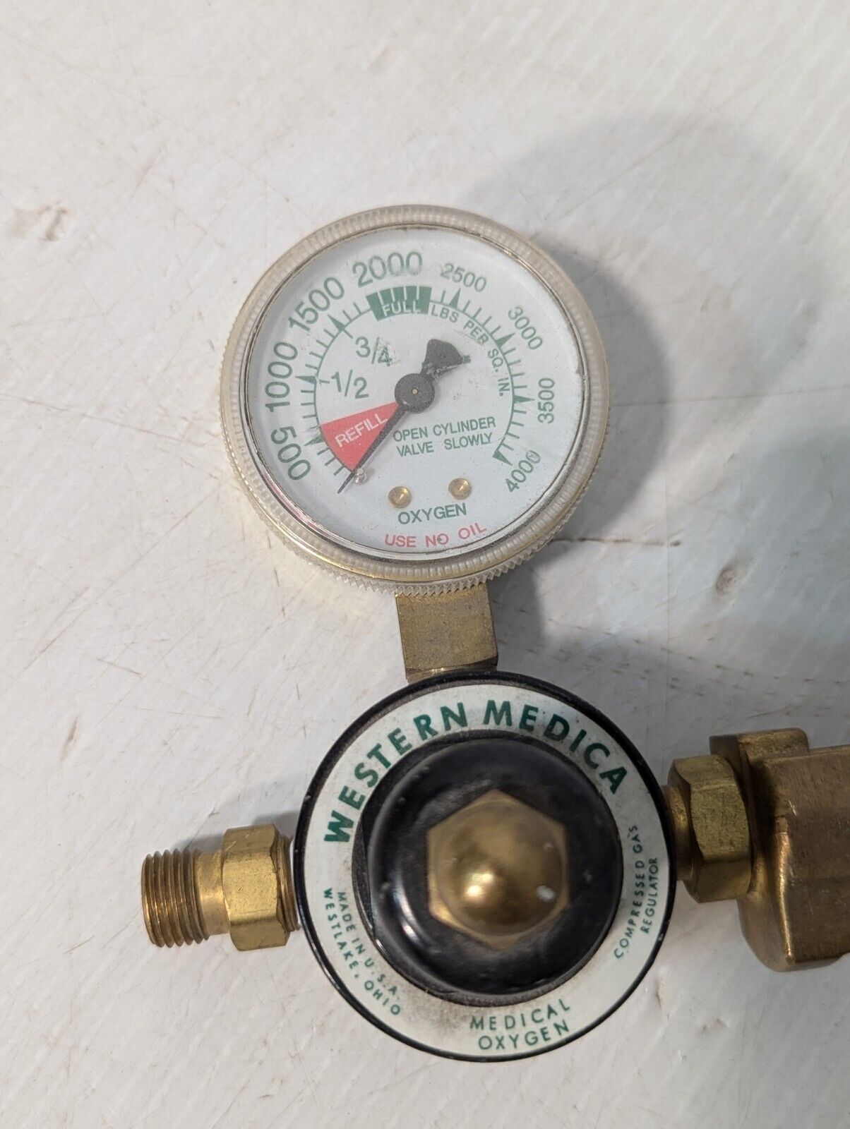 Western Medica NMR-870-P Single Stage Oxygen Regulator - Free Shipping