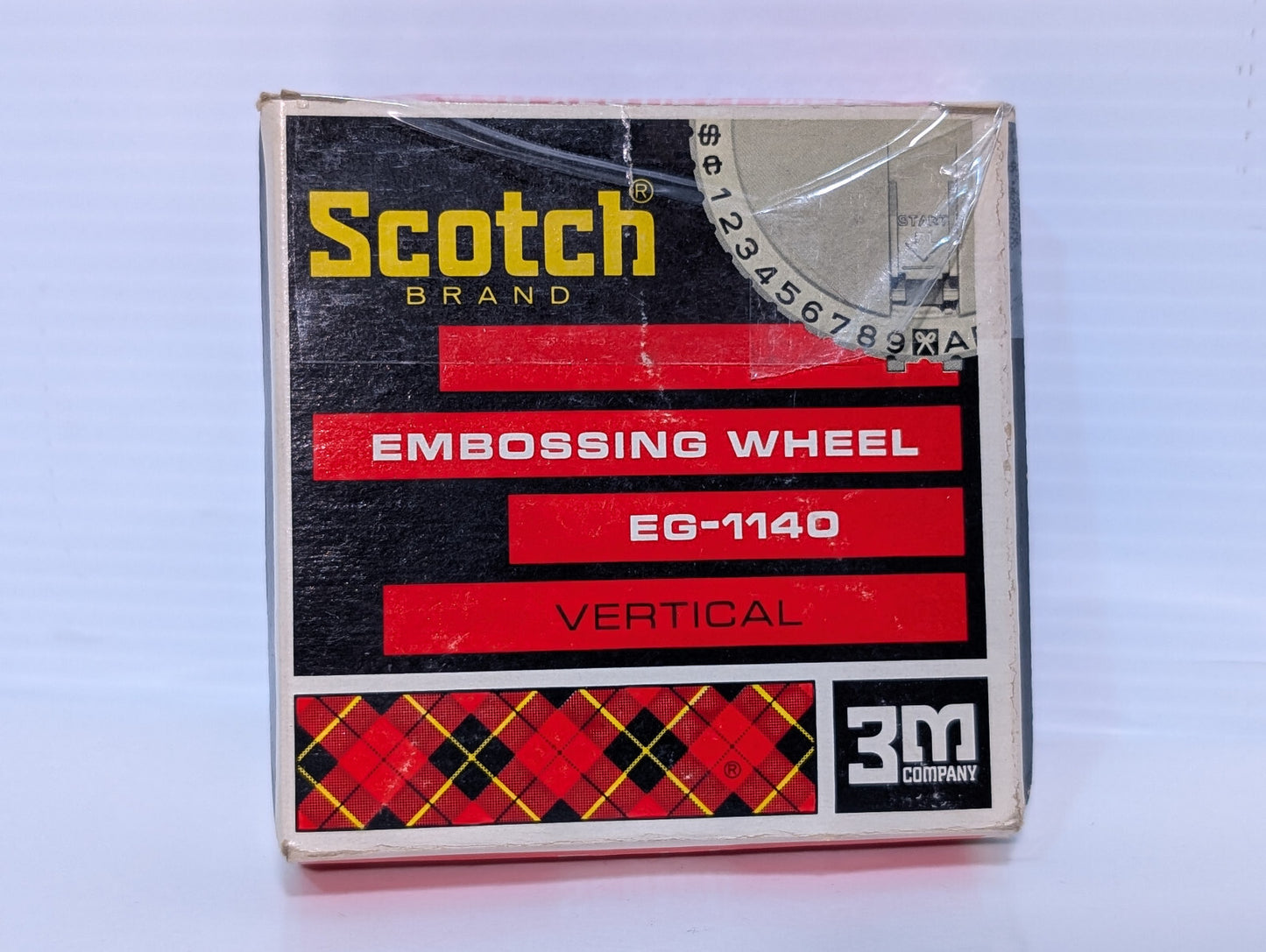 Vintage 3M Company Scotch EG-1140 Vertical Embossing Wheel, Made in West Germany