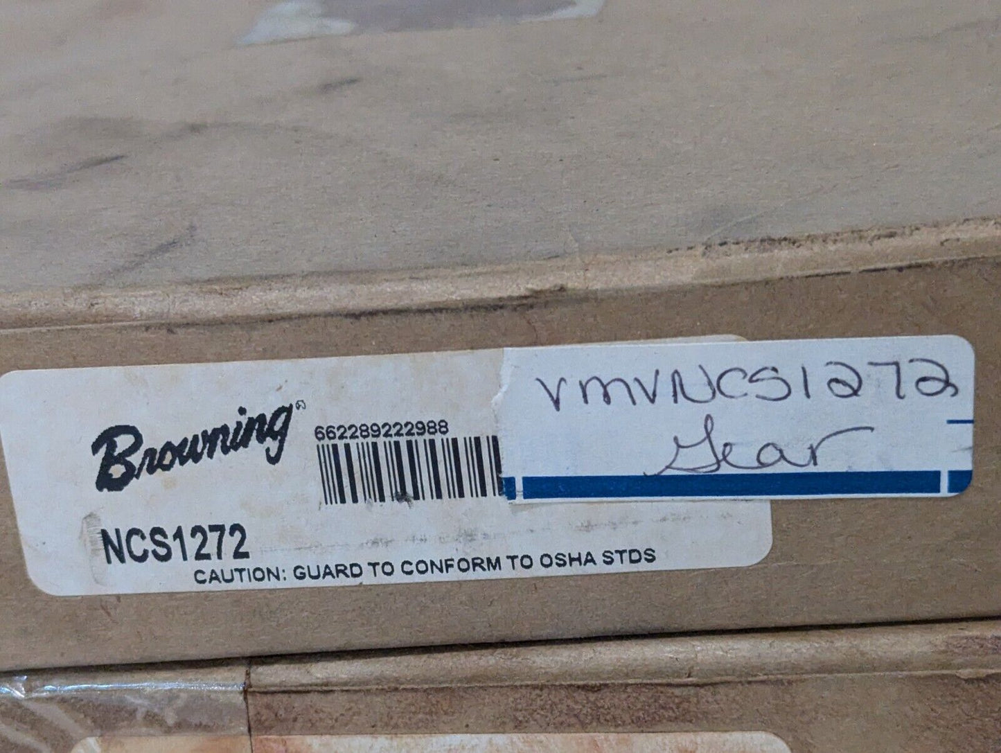 Browning NCS1272 External Tooth Spur Gear, 12DP, 14.5PA, 72 Teeth, .75 Face/Bore