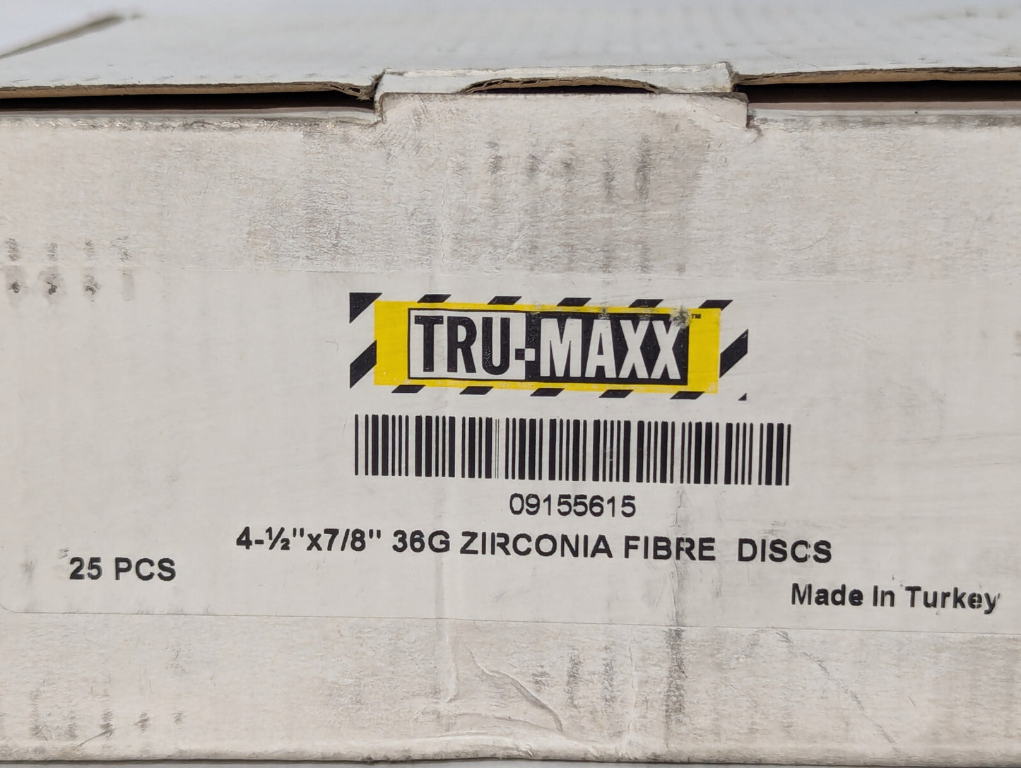 Tru-Maxx 36 Grit Zirconia Angle Grinder Fiber Discs 4-1/2"x7/8", 25 Pack