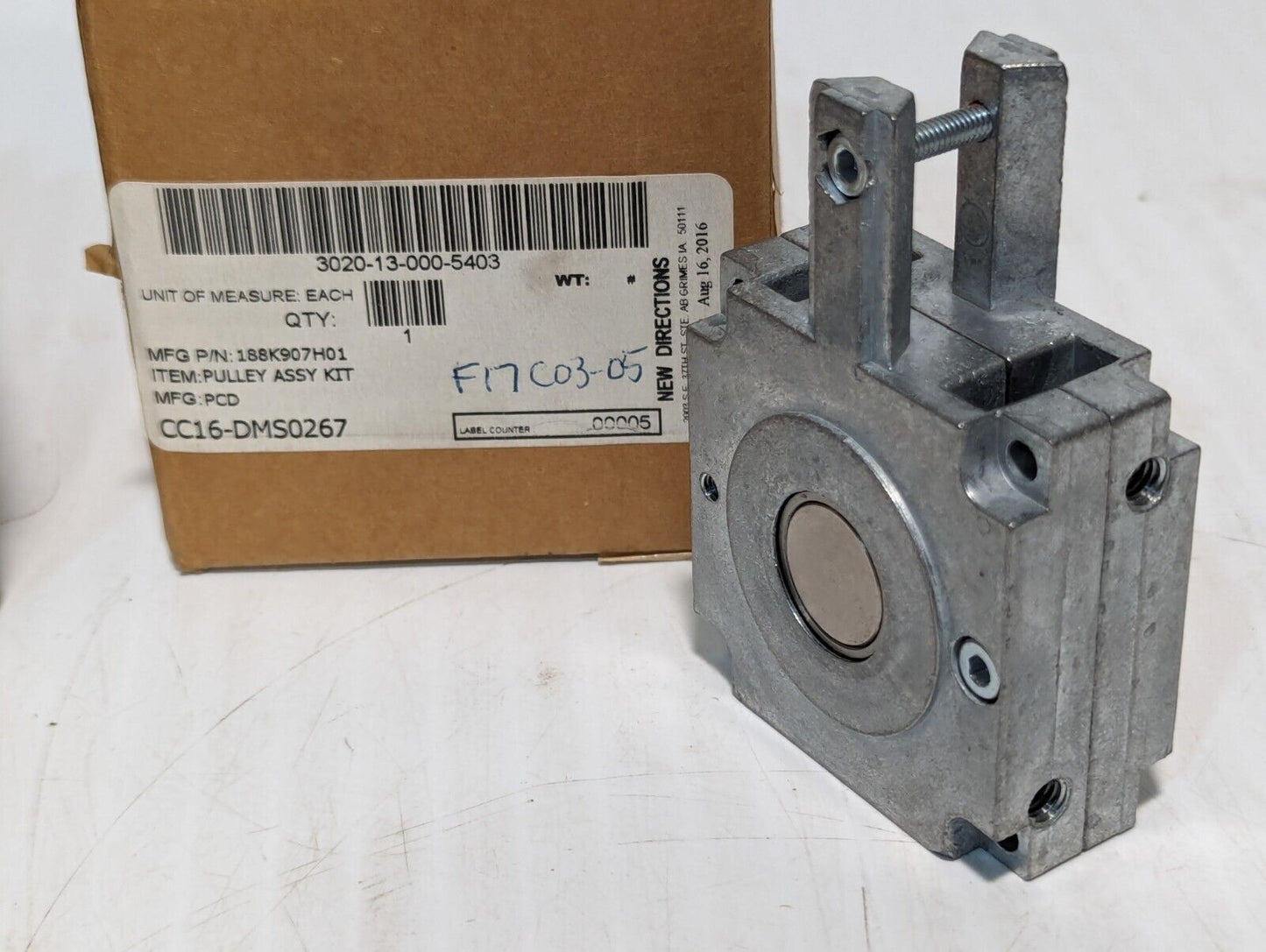 188K907H01 Pulley Assembly Kit, Aluminum Alloy, 3020-13-000-5403 - Free Shipping