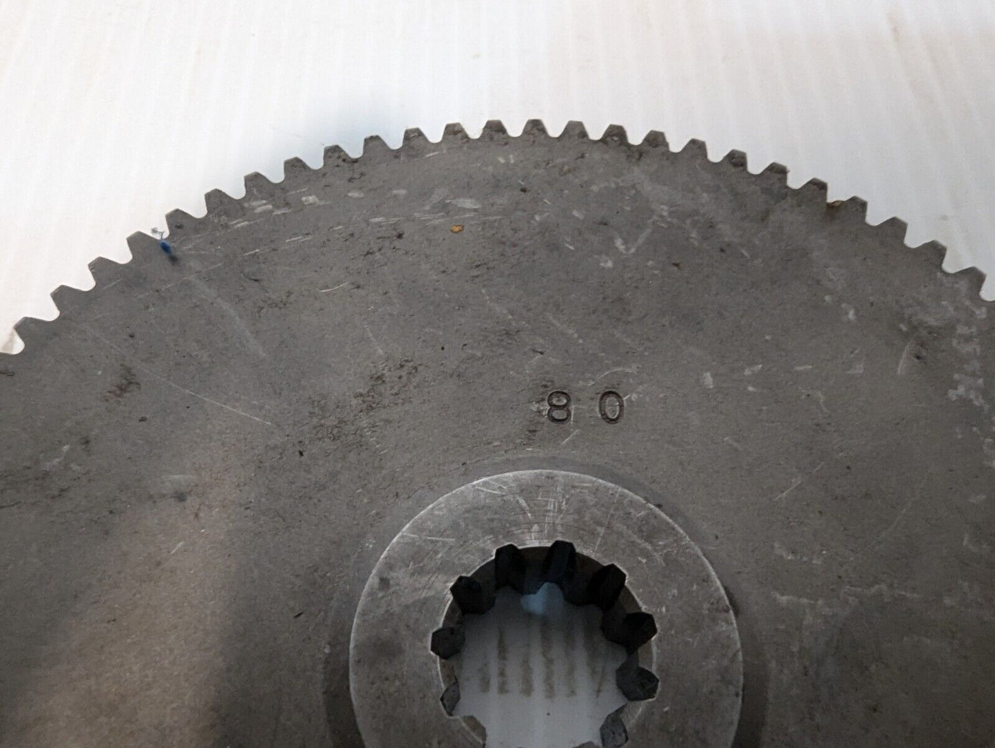 80 Tooth Gear 5" Outer Diameter 11 Tooth .75" Bore .5" Thick - Free Shipping