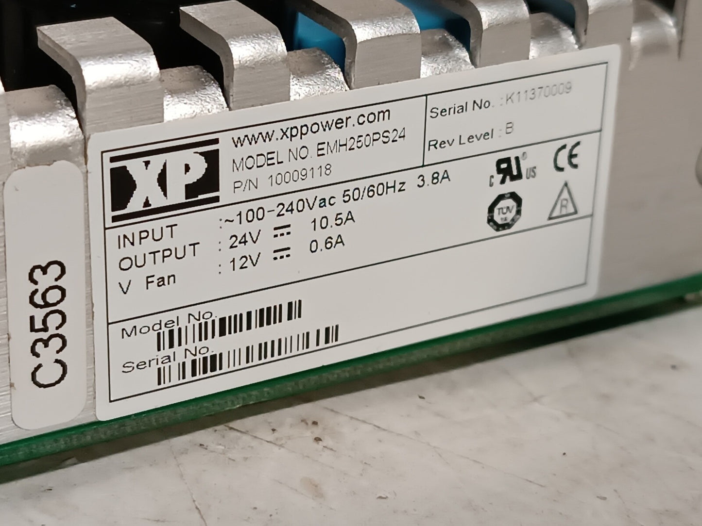 XP Power EMH250PS24 AC/DC Converter Power Supply 24V 250W As Pictured