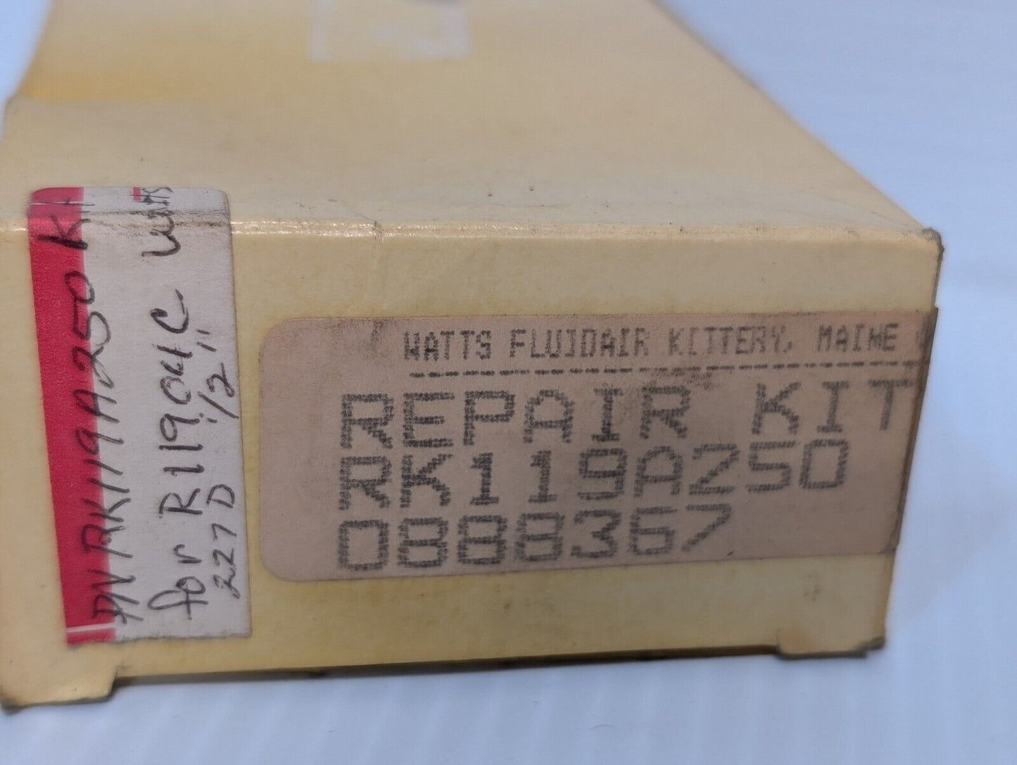 Watts RK119A250 Pneumatic Regulator Repair Kit, 1/2", 250psig - Free Shipping