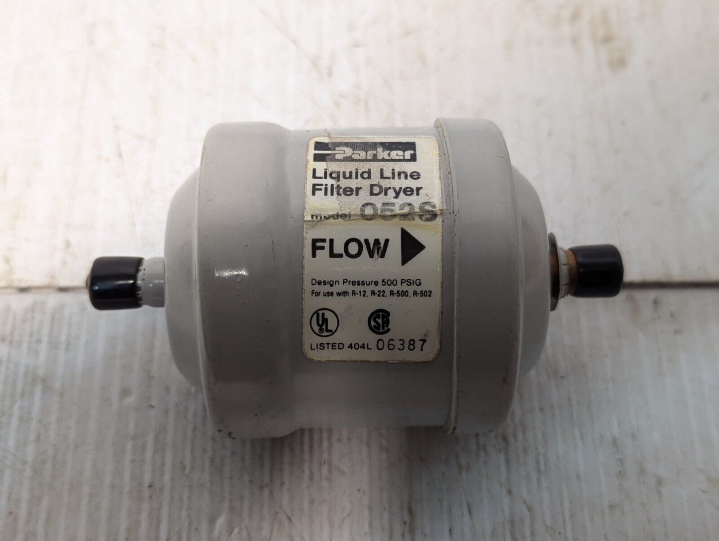 Parker Liquid Liner Filter Dryer, 052S, Design Pressure 500PSIG -Free Shipping