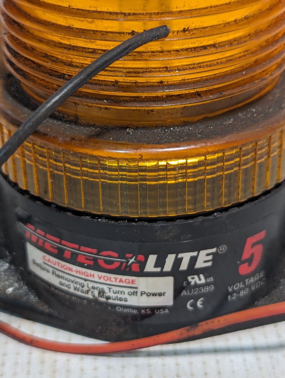 METEORLITE 5 HIIGH PROFILE STROB LIGHT 12-80 VDC - Free Shipping