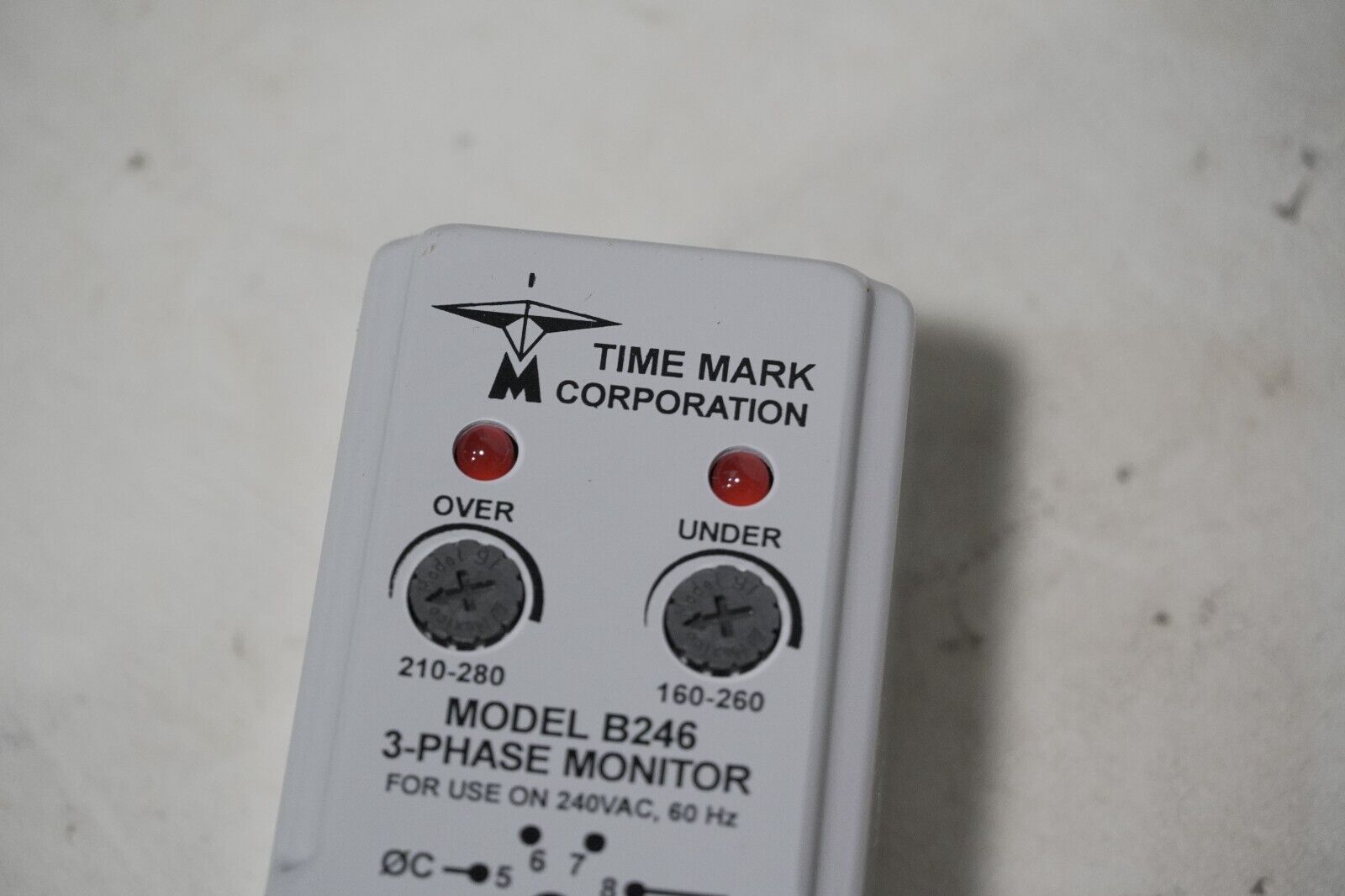 Time Mark Special B246 3-Phase Monitor, For Use On 240VAC, 60Hz