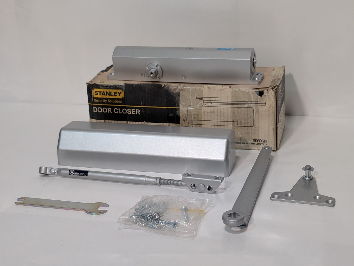 Stanley D-3551 Commercial Hardware Door Closer with Aluminum Finish DA Model