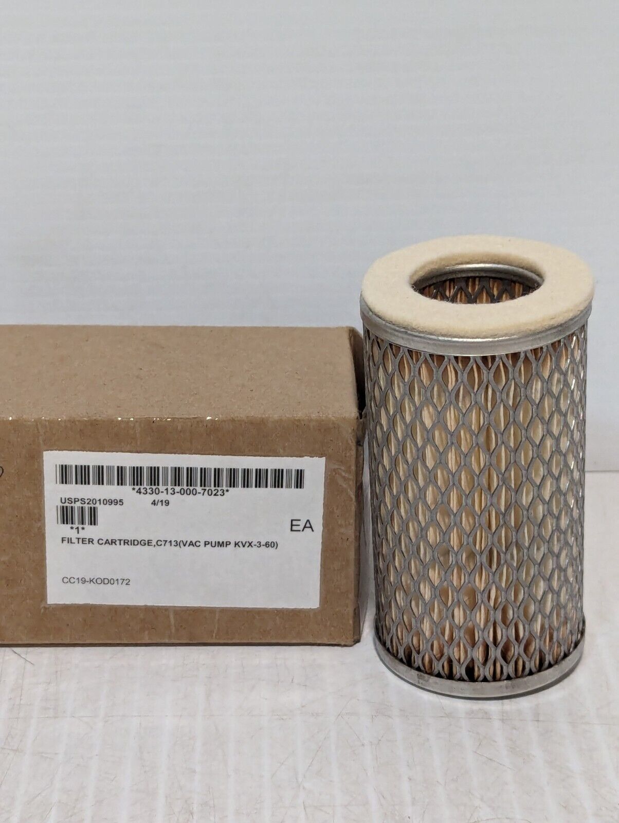 C713 Filter Cartridge (VAC PUMP KVX-3-60), 4330-13-000-7023 -Free Shipping