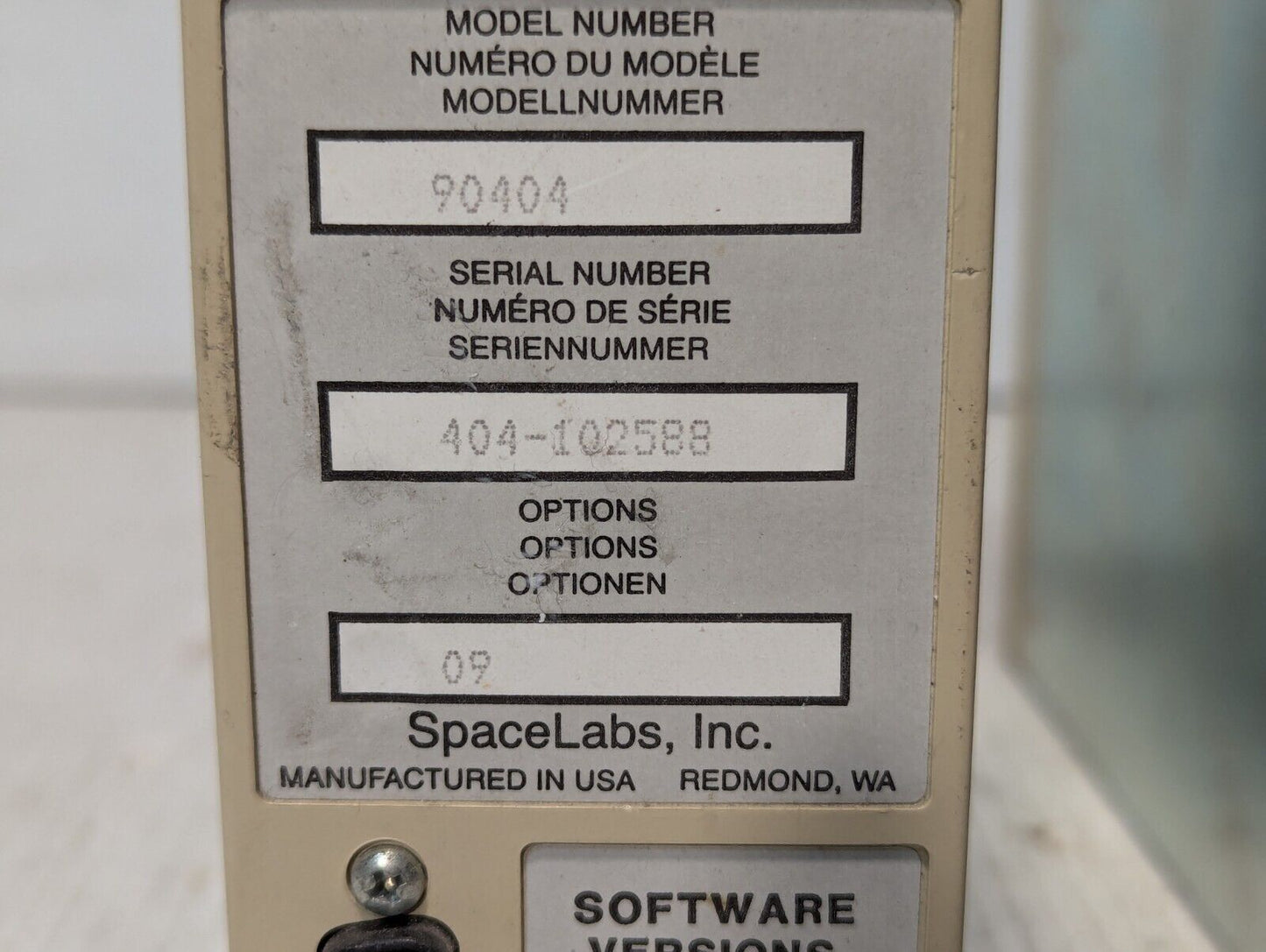 SpaceLabs Model 90404-09 Patient Monitor Module - Free Shipping