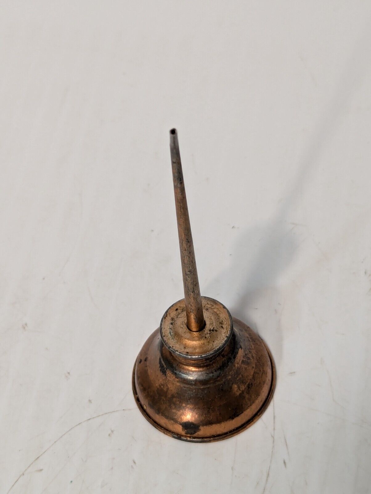 Unique Vintage Oil Can Copper Plate Thumb 5X2 Inches - Free Shipping