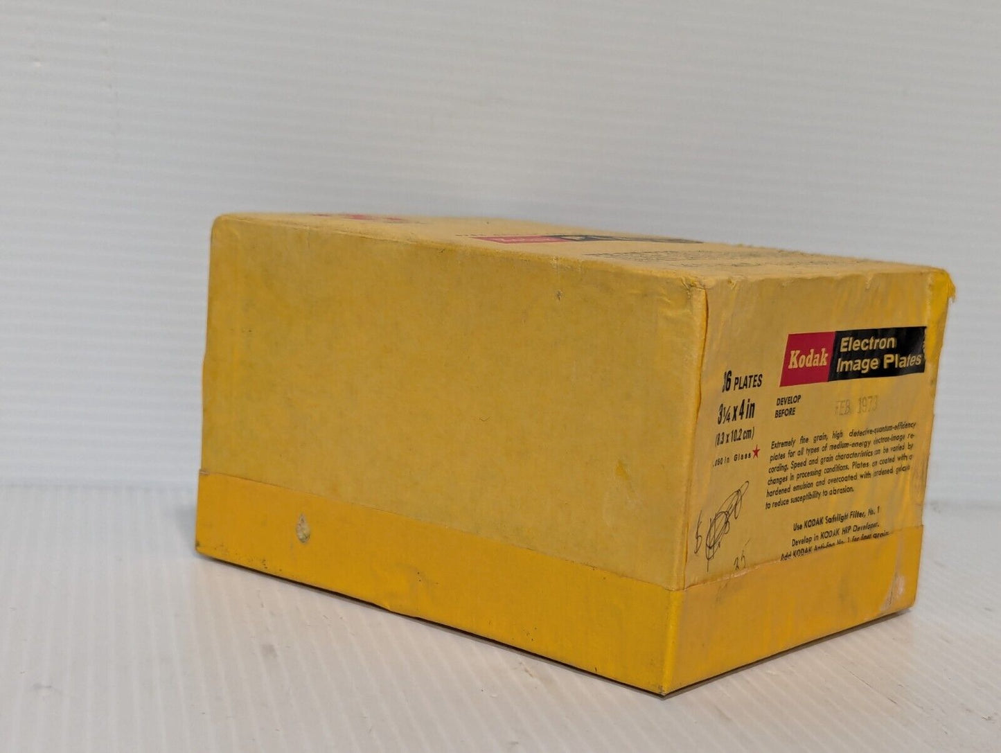 Vintage Kodak Glass Electron Image Plates Exp. 1973
