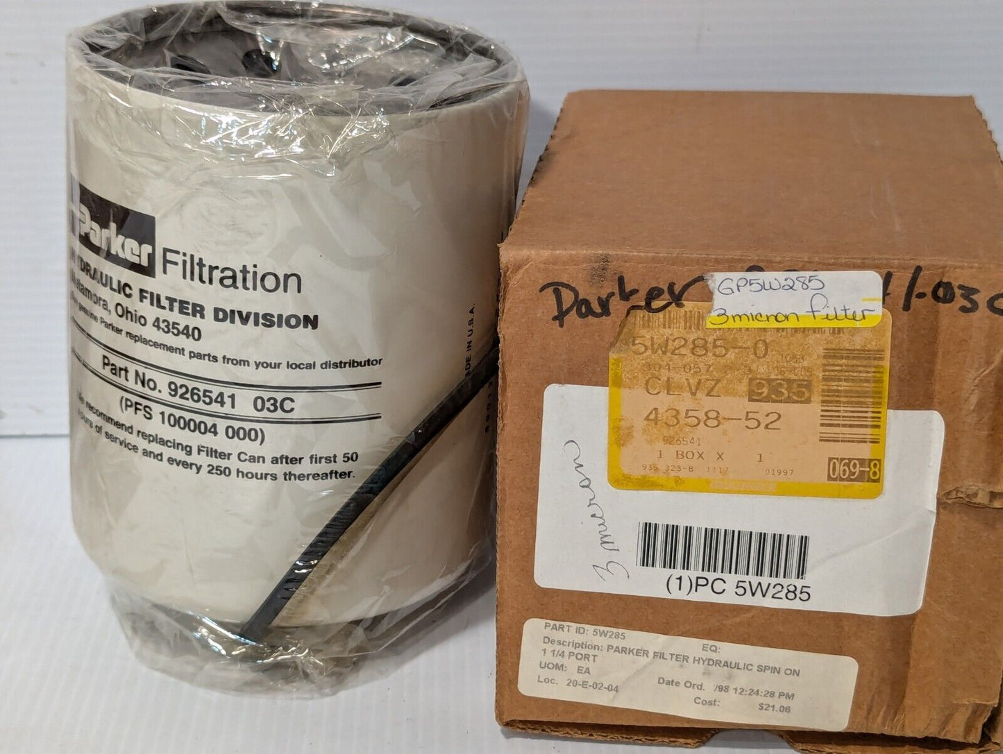 Parker 926541 03C Hydraulic Filter - Free Shipping